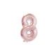 Large Foil Number Air-fill and Helium Balloons (0-9) - Rose Gold